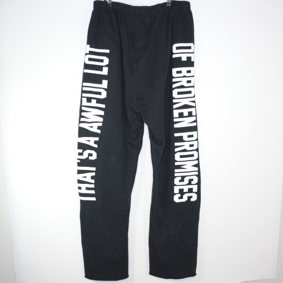 Thats Awful A Lot Of Cough Syrup x Broken Promises Mens Med Sweatpants NEW F1288 - Picture 1 of 6